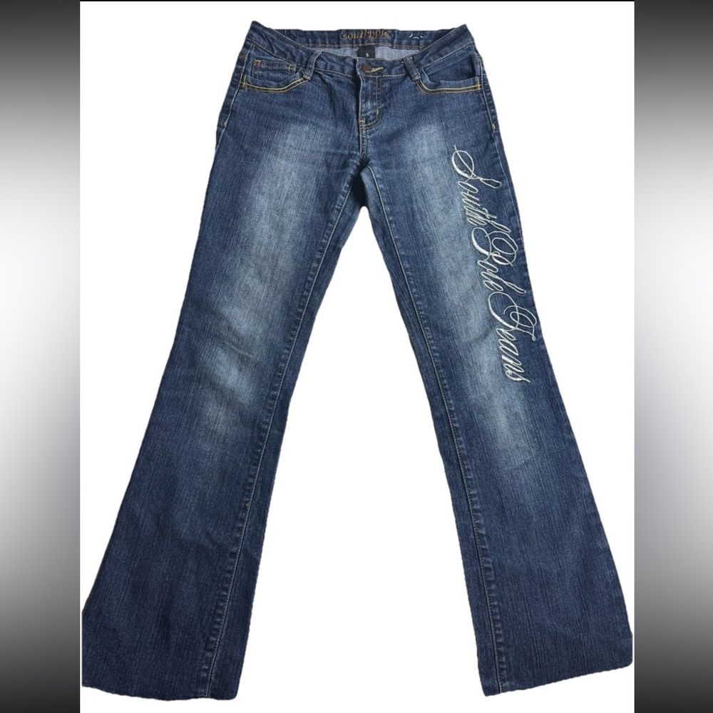 South Pole Y2K Women's Dark Blue Flare Jeans Denim size 5